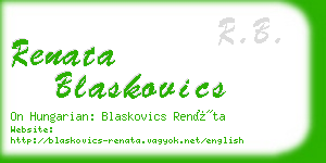 renata blaskovics business card